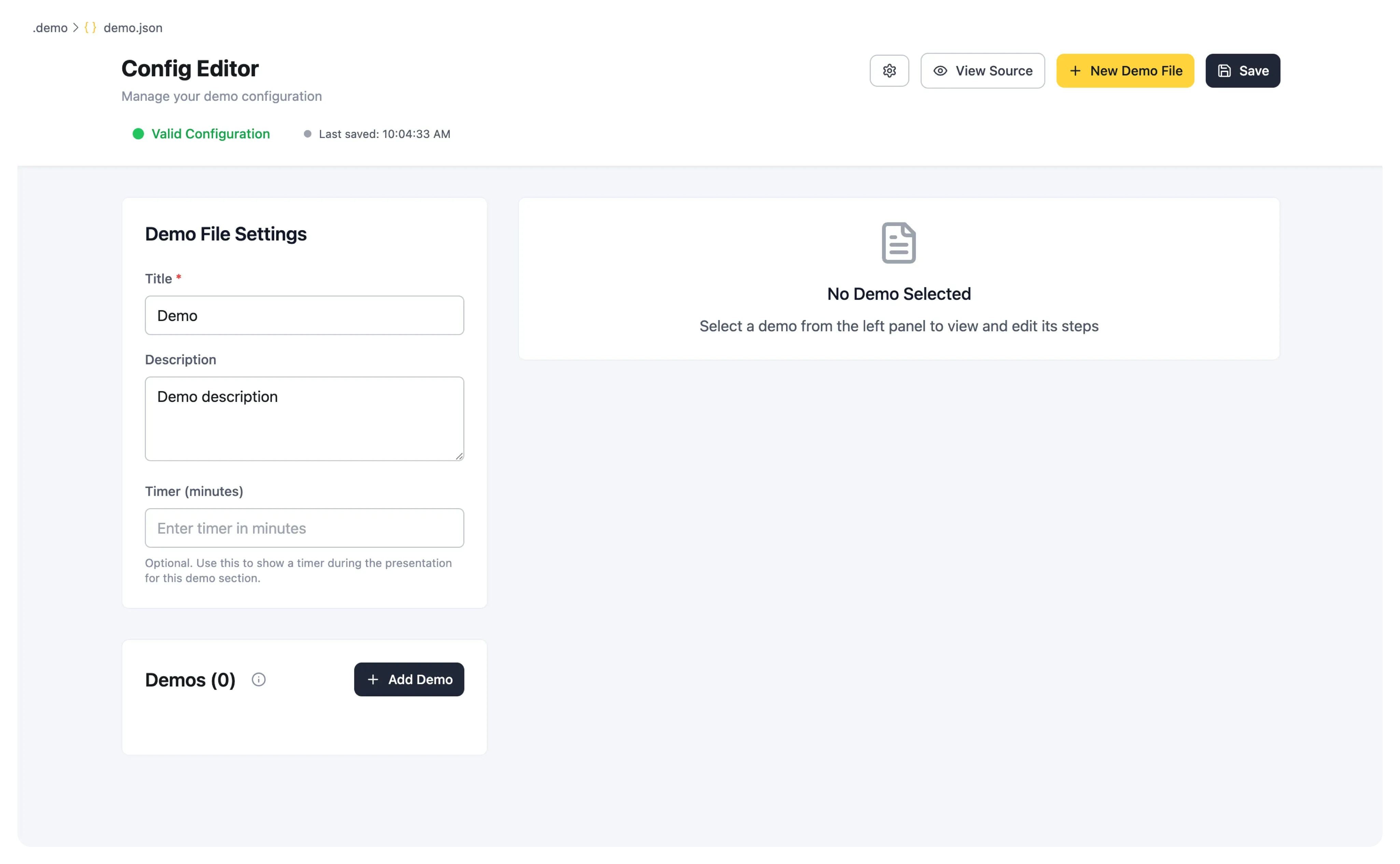 Config Editor