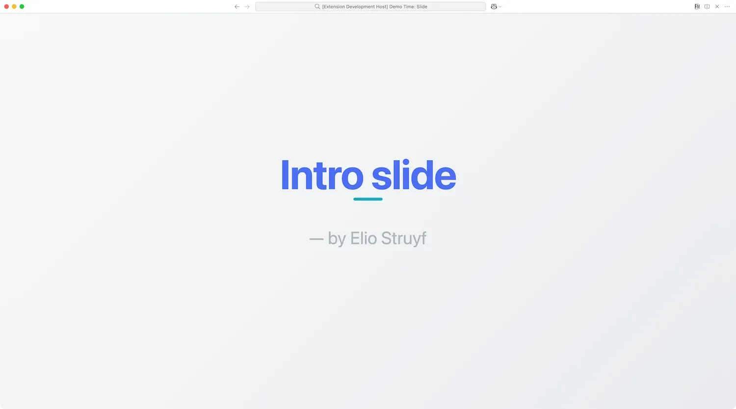 Intro